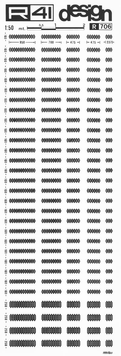 Radiatori, NERO. Trasferelli-Trasferibili R41 in fogli 9x25cm. p. 422 R41GRR706N - immagine aggiuntiva