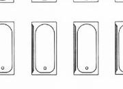 trasferibilir41 Sanitari 1:100, NERO. Trasferelli-Trasferibili R41 in fogli 9x25cm. p. 327 R41GRS1114N.