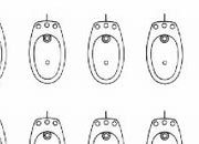 trasferibilir41 Sanitari 1:50, NERO. Trasferelli-Trasferibili R41 in fogli 9x25cm. p. 329 R41GRS1133N.