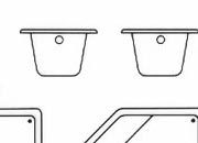 trasferibilir41 Sanitari 1:50, NERO. Trasferelli-Trasferibili R41 in fogli 9x25cm. p. 328 R41GRS1144N.