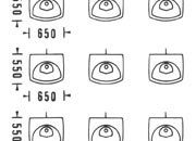 trasferibilir41 Sanitari 1:100, NERO. Trasferelli-Trasferibili R41 in fogli 9x25cm. p. 326 R41GRS389n.