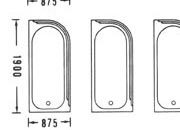 trasferibilir41 Sanitari 1:100, NERO. Trasferelli-Trasferibili R41 in fogli 9x25cm. p. 327 R41GRS390n.