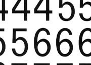 trasferibilir41 19,8mm, NERO. Trasferelli-Trasferibili R41 in fogli 9x25cm. Numeri  Recta A R41LNA1780N.