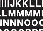 trasferibilir41 9,5mm, BIANCO. Trasferibili R41 in fogli 9x25cm. Lettere Maiuscole Mercator E R41LNE122B.