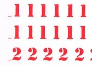 trasferibilir41 5,3mm, ROSSO. Trasferelli-Trasferibili R41 in fogli 9x25cm. Numeri  Stencil RF Ispirato dalle mascherine che si usano per stampigliare a mano le scritte sugli imballi, con particolari inchiostri. Questo carattere ha una sua particolare efficacia e consegue ben definiti risultati grafici nelle composizioni. Ovviamente, per non togliere nulla alla sua efficacia sar� bene non accostargli caratteri neri o nerissimi n� di origine scritta o fantasia. P. 129.