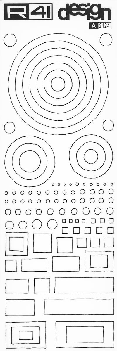 trasferibilir41 Arredamento 1:100, NERO. Trasferelli-Trasferibili R41 in fogli 9x25cm. p. 324 .