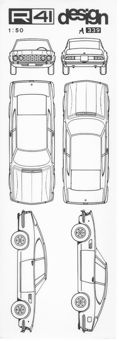 trasferibilir41 Alfetta, NERO. Trasferelli-Trasferibili R41 in fogli 9x25cm. p. 346 .