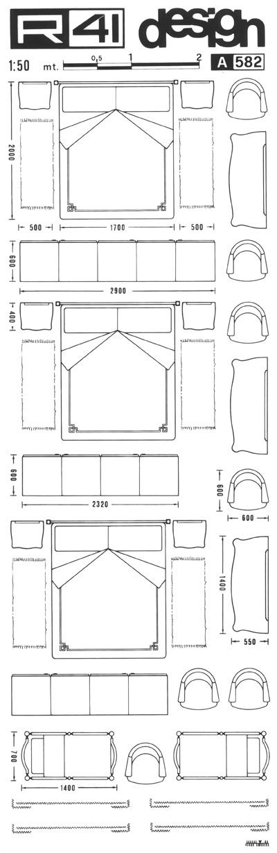 trasferibilir41 Camere, 1:50, NERO. Trasferelli-Trasferibili R41 in fogli 9x25cm. p. 318 .