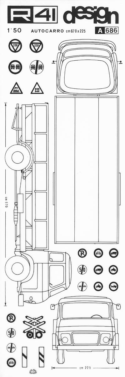 trasferibilir41 Alfa Romeo, NERO. Trasferelli-Trasferibili R41 in fogli 9x25cm. p. 350 .