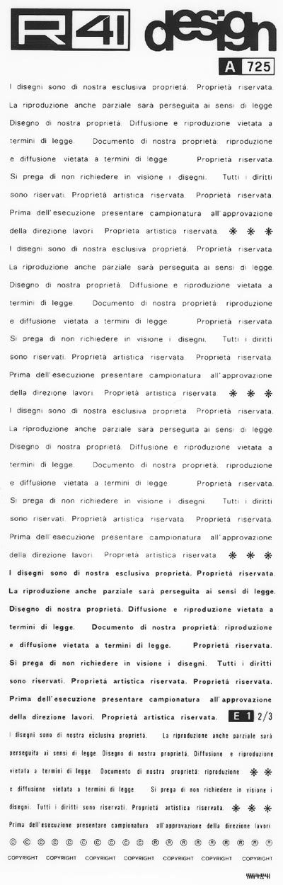 trasferibilir41 Frasi  fatte, NERO. Trasferelli-Trasferibili R41 in fogli 9x25cm. p. 305 .