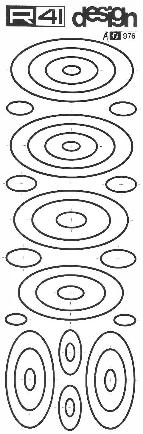 trasferibilir41 Ellissi, NERO. Trasferelli-Trasferibili R41 in fogli 9x25cm .