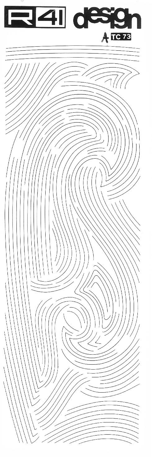 trasferibilir41 curvilinee, NERO. Trasferelli-Trasferibili R41 in fogli 9x25cm .