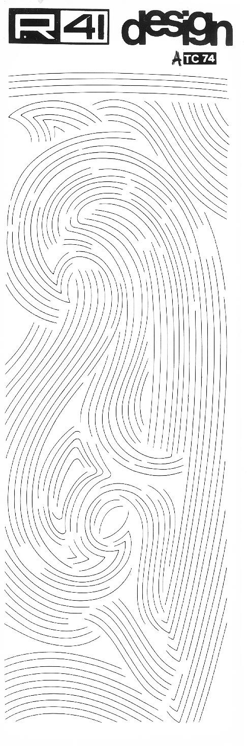 trasferibilir41 curvilinee, NERO. Trasferelli-Trasferibili R41 in fogli 9x25cm .