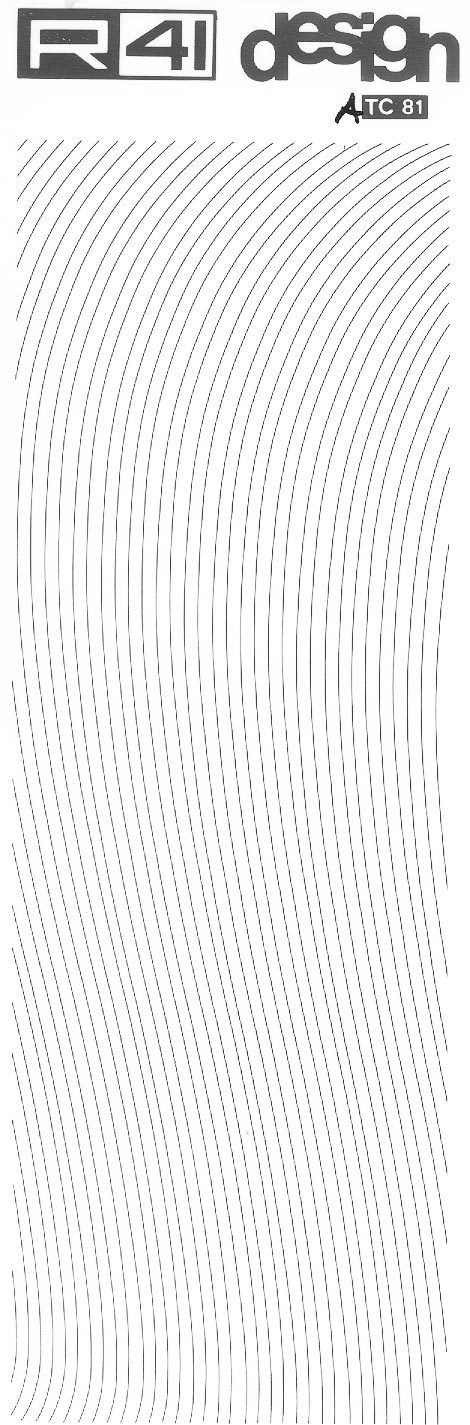 trasferibilir41 curvilinee, NERO. Trasferelli-Trasferibili R41 in fogli 9x25cm .