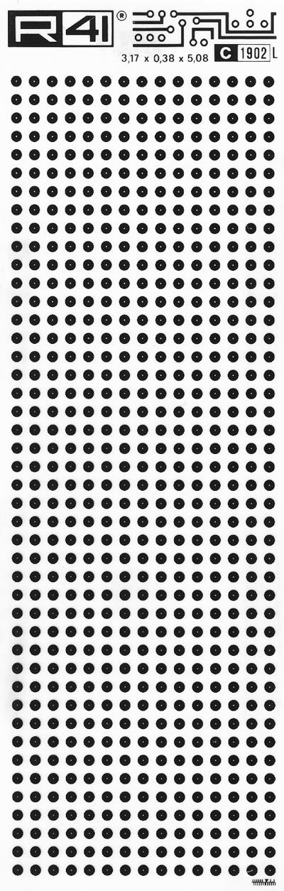 trasferibilir41 Dual in line, NERO. Trasferelli-Trasferibili R41 in fogli 9x25cm. p. 730 .