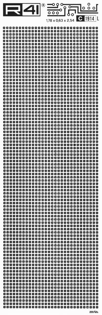 trasferibilir41 Pads, NERO. Trasferelli-Trasferibili R41 in fogli 9x25cm. p. 716 .