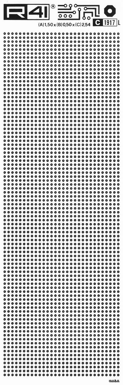 trasferibilir41 Circle pads, NERO. Trasferelli-Trasferibili R41 in fogli 9x25cm. p. 715 .