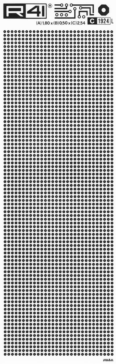 trasferibilir41 Circle pads, NERO. Trasferelli-Trasferibili R41 in fogli 9x25cm. p. 715 .