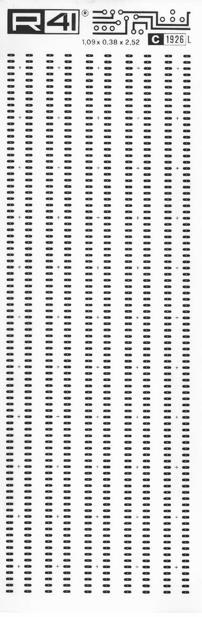trasferibilir41 Dual in line, NERO. Trasferelli-Trasferibili R41 in fogli 9x25cm. .