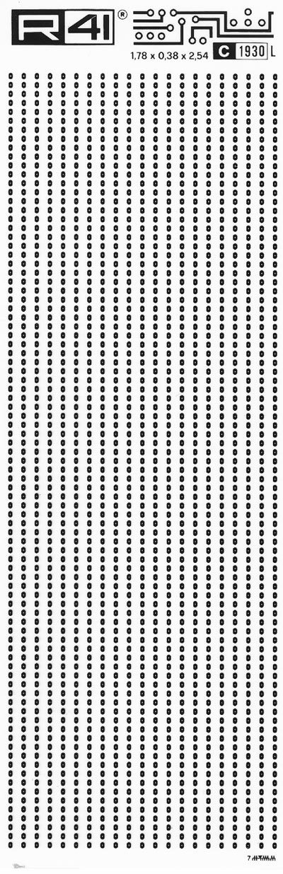 trasferibilir41 Dual in line, NERO. Trasferelli-Trasferibili R41 in fogli 9x25cm. p. 731 .