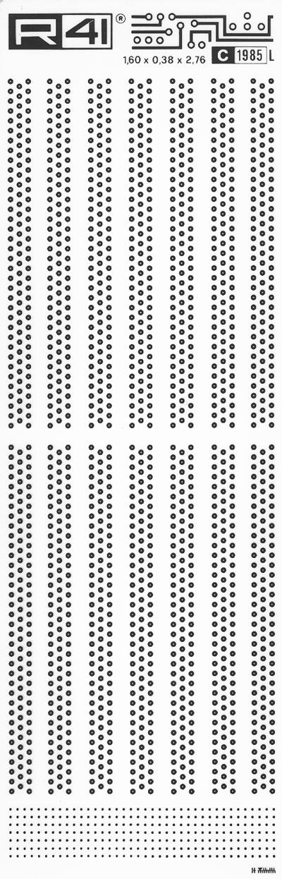 trasferibilir41 Dual in line, NERO. Trasferelli-Trasferibili R41 in fogli 9x25cm. p. 731 .