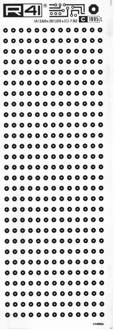 trasferibilir41 Circle pads, NERO. Trasferelli-Trasferibili R41 in fogli 9x25cm. p. 715 .