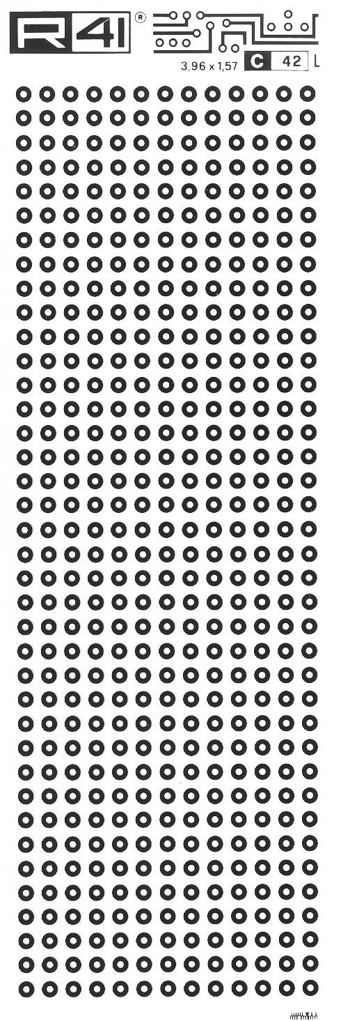 trasferibilir41 Circle pads, NERO. Trasferelli-Trasferibili R41 in fogli 9x25cm .