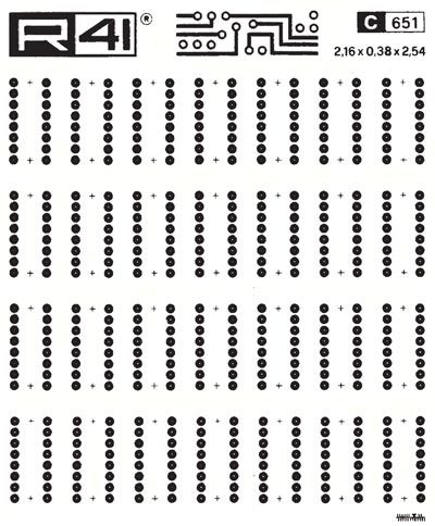 trasferibilir41 Dual in line, NERO. Trasferibili R41 in fogli 11,5x12,5cm .