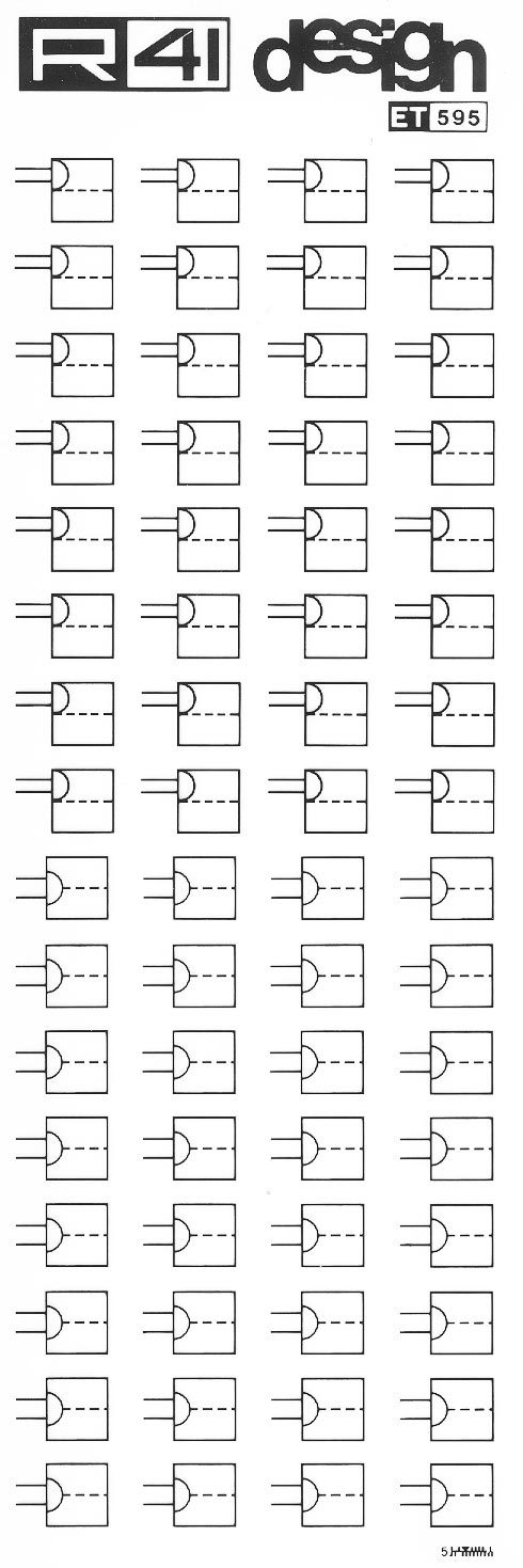 trasferibilir41 Per impiantistica, NERO. Trasferelli-Trasferibili R41 in fogli 9x25cm .