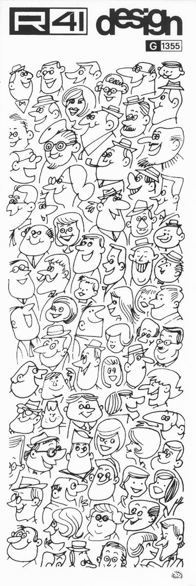 trasferibilir41 Testine, NERO. Trasferelli-Trasferibili R41 in fogli 9x25cm. p. 223 .