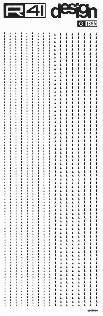 trasferibilir41 Frecce, NERO. Trasferelli-Trasferibili R41 in fogli 9x25cm. p. 239 .