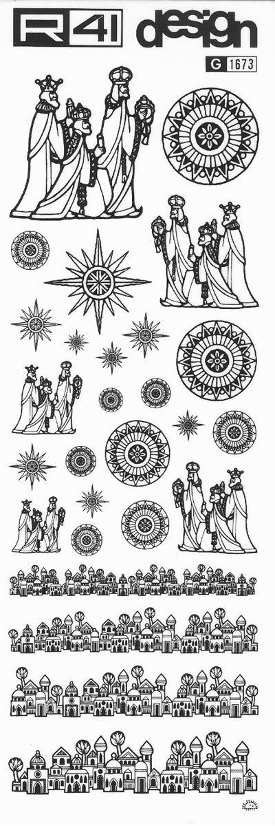 trasferibilir41 Natale, NERO. Trasferelli-Trasferibili R41 in fogli 9x25cm. p. 236 .