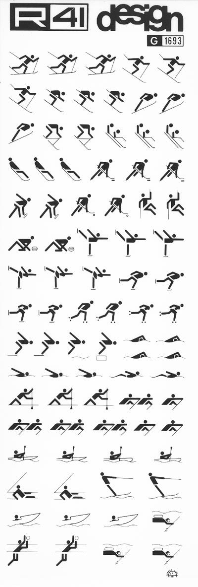 trasferibilir41 Simboli sportivi, NERO. Trasferelli-Trasferibili R41 in fogli 9x25cm. p. 232 .