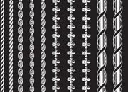 trasferibilir41 Fregi di contorno, BIANCO. Trasferibili R41 in fogli 8,3x35cm    R41GRG286B