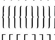 trasferibilir41 Parentesi Tonde, Quadre, NERO. Trasferelli-Trasferibili R41 in fogli 9x25cm .