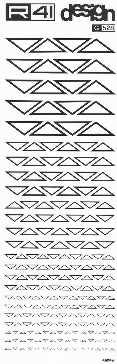 trasferibilir41 Frecce, NERO. Trasferelli-Trasferibili R41 in fogli 9x25cm. p. 242 .