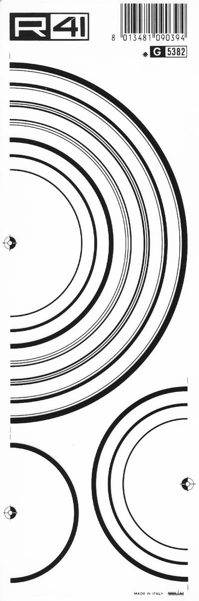 trasferibilir41 Semi balaustrino, NERO. Trasferelli-Trasferibili R41 in fogli 9x25cm .