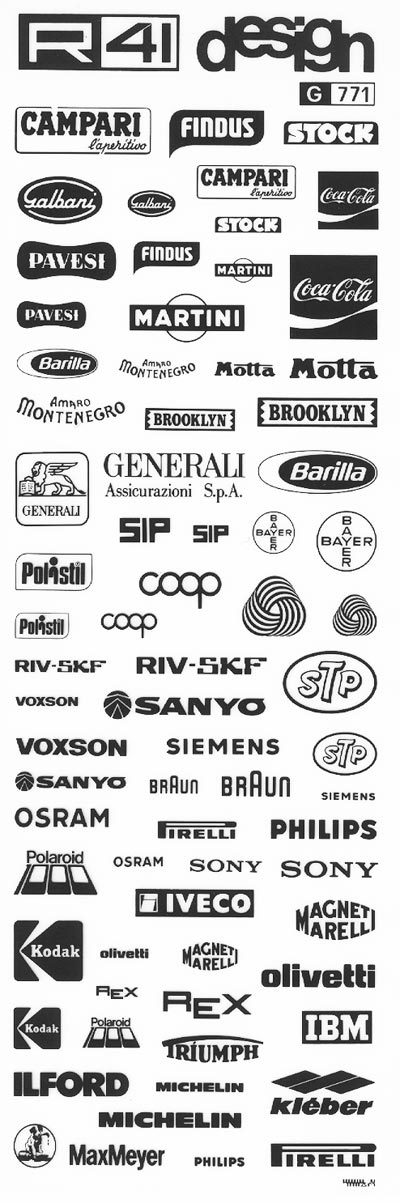 trasferibilir41 Marchi, NERO. Trasferelli-Trasferibili R41 in fogli 9x25cm. p. 233 .