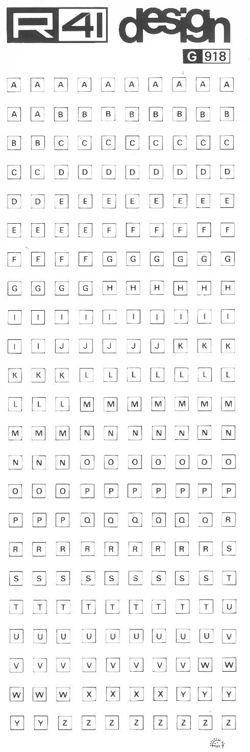 trasferibilir41 Numeri per richiami, NERO. Trasferelli-Trasferibili R41 in fogli 9x25cm .