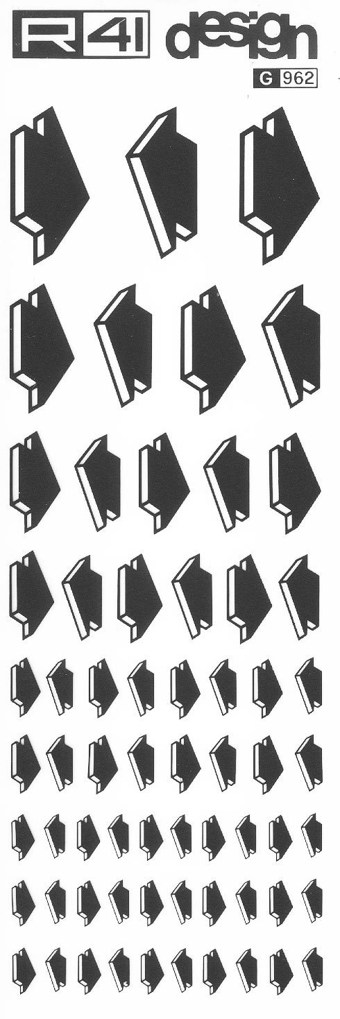 trasferibilir41 Frecce, NERO. Trasferelli-Trasferibili R41 in fogli 9x25cm .