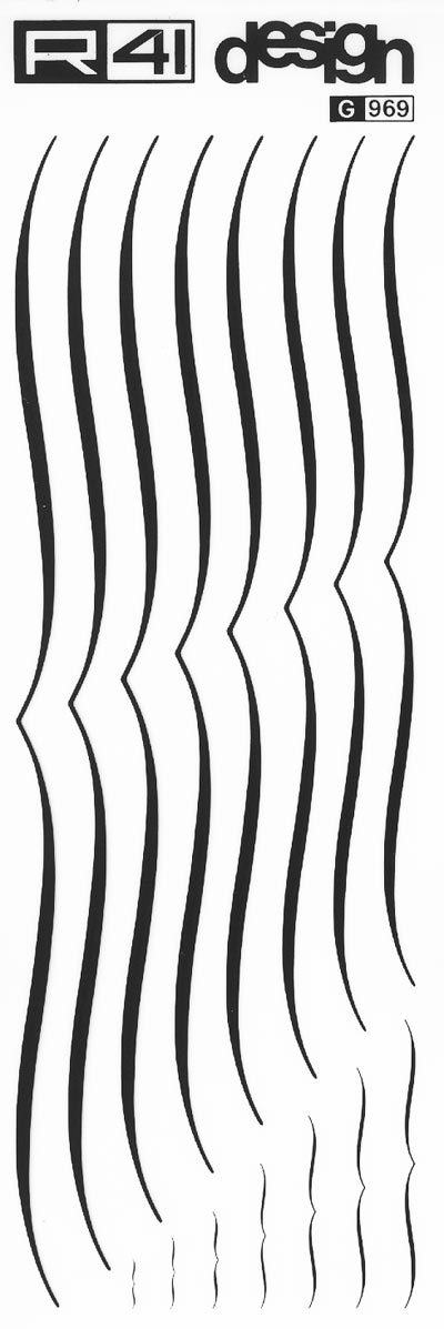 trasferibilir41 Parentesi Graffe, NERO. Trasferelli-Trasferibili R41 in fogli 9x25cm. p. 237 .