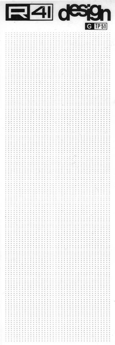 trasferibilir41 Punti mm. 0,3, NERO. Trasferelli-Trasferibili R41 in fogli 9x25cm. p. 1404 .