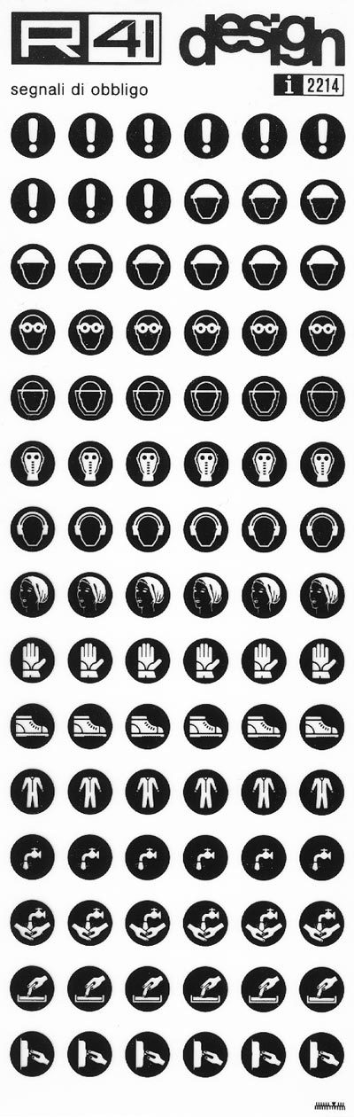 trasferibilir41 Segnaletica di sicurezza, NERO. Trasferelli-Trasferibili R41 in fogli 9x25cm .