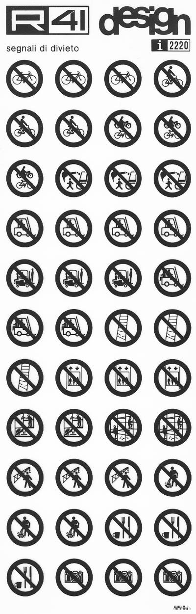 trasferibilir41 Segnaletica di sicurezza, NERO. Trasferelli-Trasferibili R41 in fogli 9x25cm .