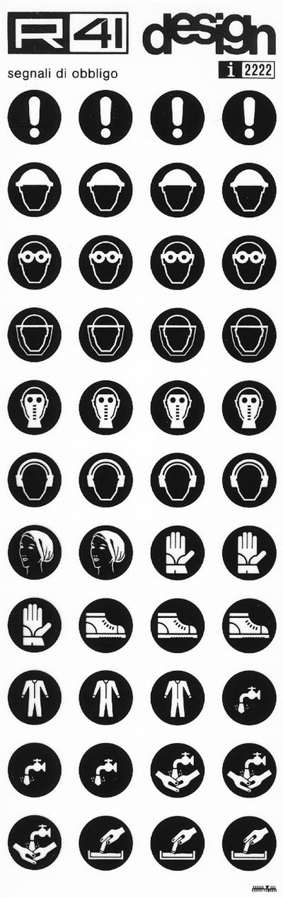 trasferibilir41 Segnaletica di sicurezza, NERO. Trasferelli-Trasferibili R41 in fogli 9x25cm .