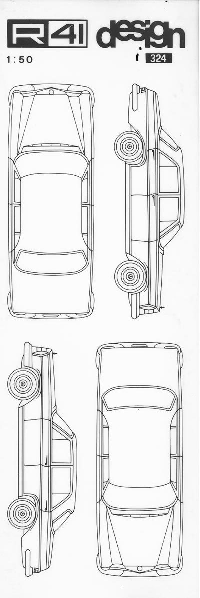 trasferibilir41 Mercedes, NERO. Trasferelli-Trasferibili R41 in fogli 9x25cm. p. 615 .