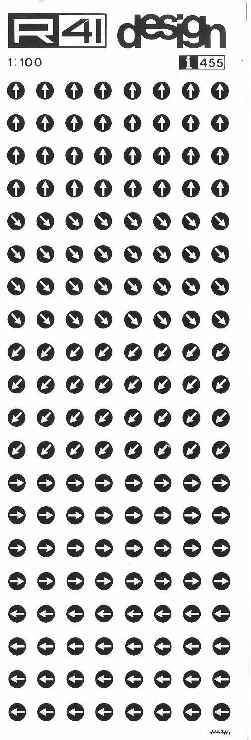 trasferibilir41 Segnaletica stradale, NERO. Trasferelli-Trasferibili R41 in fogli 9x25cm .