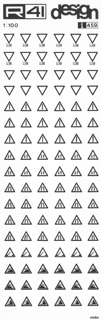trasferibilir41 Segnaletica stradale, NERO. Trasferelli-Trasferibili R41 in fogli 9x25cm .