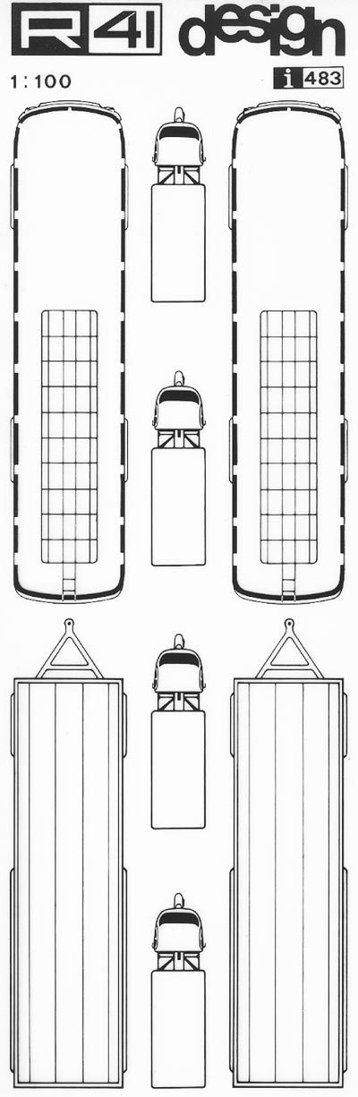 trasferibilir41 Autoarticolati FIAT, NERO. Trasferelli-Trasferibili R41 in fogli 9x25cm .