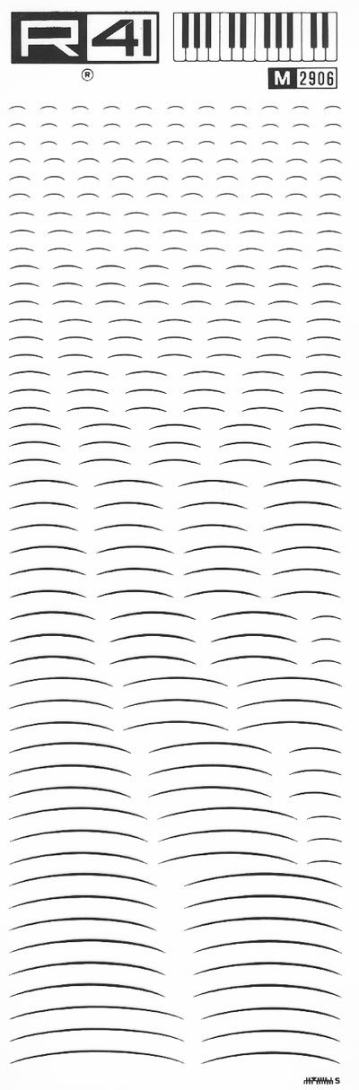 trasferibilir41 Accordi e varie, NERO. Trasferelli-Trasferibili R41 in fogli 9x25cm .